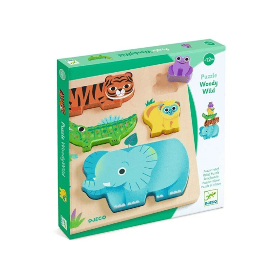 Djeco Houten Legpuzzel Woodywild