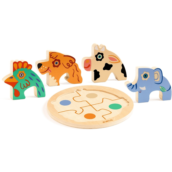 Djeco Houten Legpuzzel Rondo Dog