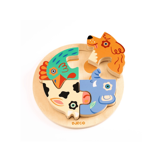 Djeco Houten Legpuzzel Rondo Dog