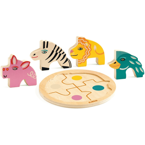 Djeco Houten Legpuzzel Rondo Leo