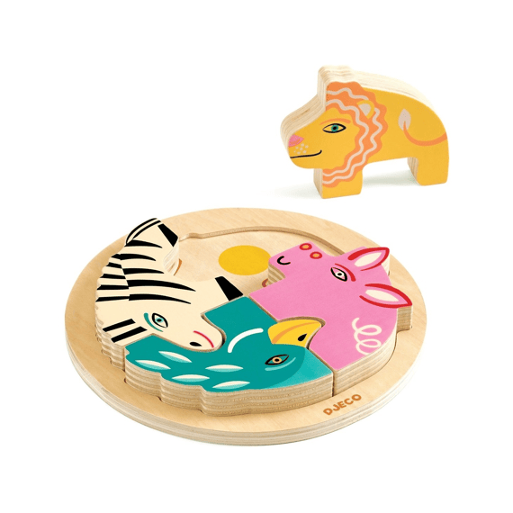 Djeco Houten Legpuzzel Rondo Leo