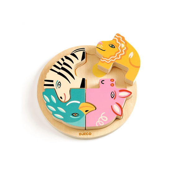 Djeco Houten Legpuzzel Rondo Leo