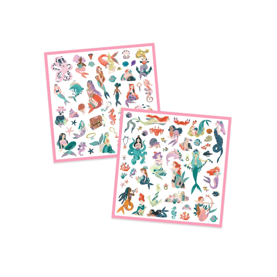 Djeco Stickerset Glinsterende Zeemeerminnen