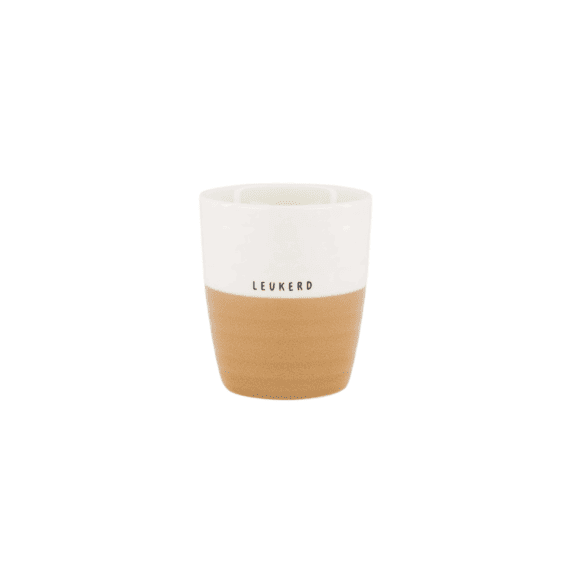 Zusss Koffiemok Leukerd White / Camel