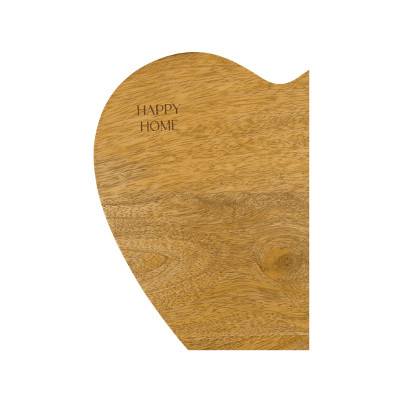 Zusss Dienblad Hout Heart Shape Happy Home Naturel