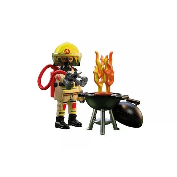 Playmobil 72149 Special Plus Brandweerman Met Brandhaard