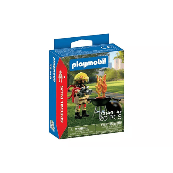 Playmobil 72149 Special Plus Brandweerman Met Brandhaard