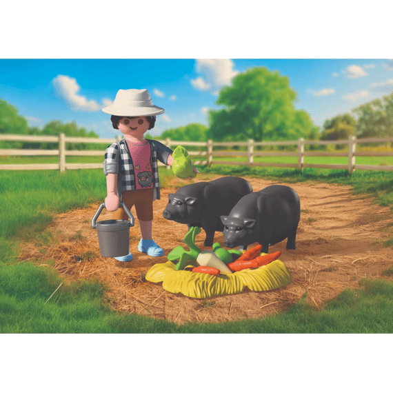 Playmobil 72171 Country Boer Met Hangbuikzwijn