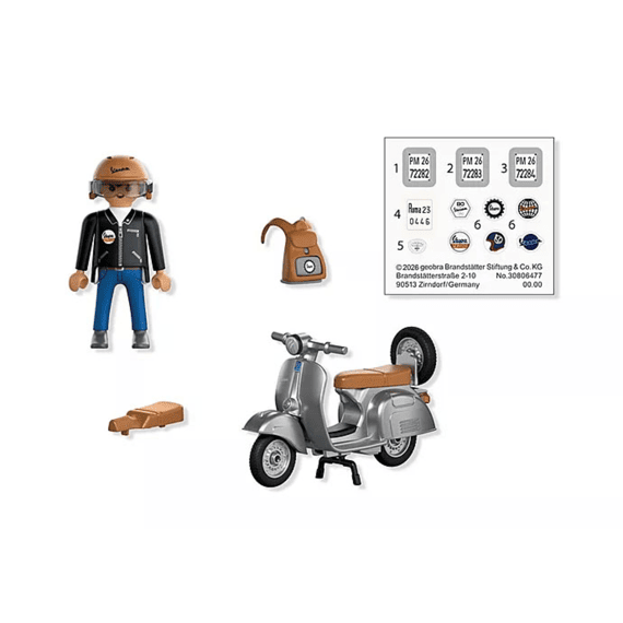 Playmobil 72282 Cars Vespa 80 Jaar Originele Uitvoering
