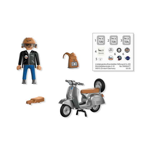 Playmobil 72282 Cars Vespa 80 Jaar Originele Uitvoering
