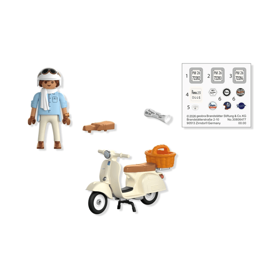 Playmobil 72283 Cars Vespa 80 Jaar Klassieke Uitvoering