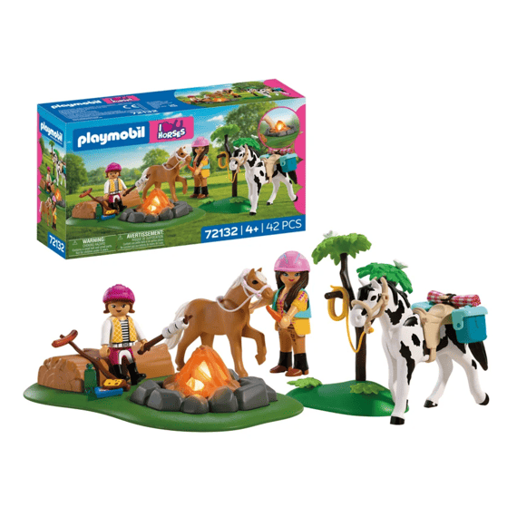 Playmobil 72132 Horses Paardrijtocht Met Kampvuur