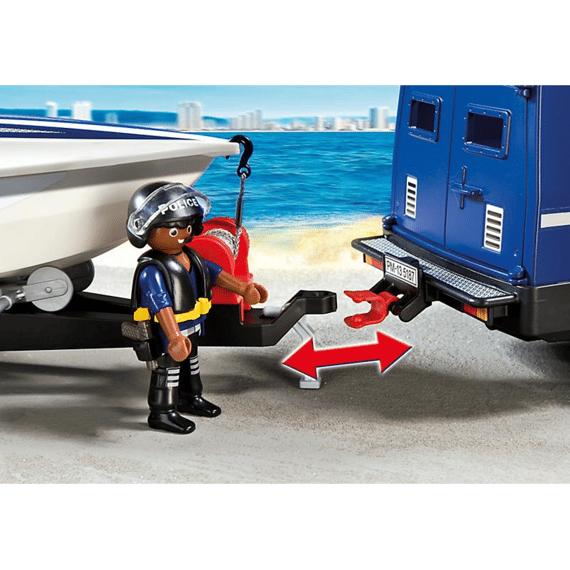 Playmobil 5187 City Action Politieterreinwagen Met Speedboot