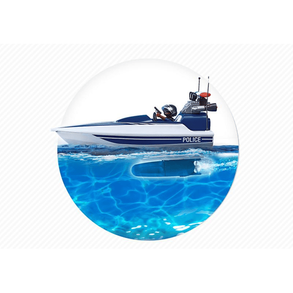 Playmobil 5187 City Action Politieterreinwagen Met Speedboot