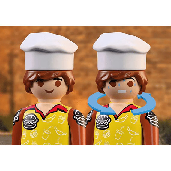 Playmobil 72195 City Action Brandweerquad Met Hamburgerkraam