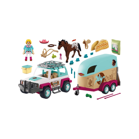 Playmobil 72129 Horses Terreinwagen Met Paardentrailer