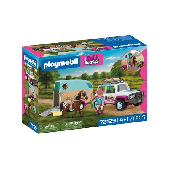 Playmobil 72129 Horses Terreinwagen Met Paardentrailer