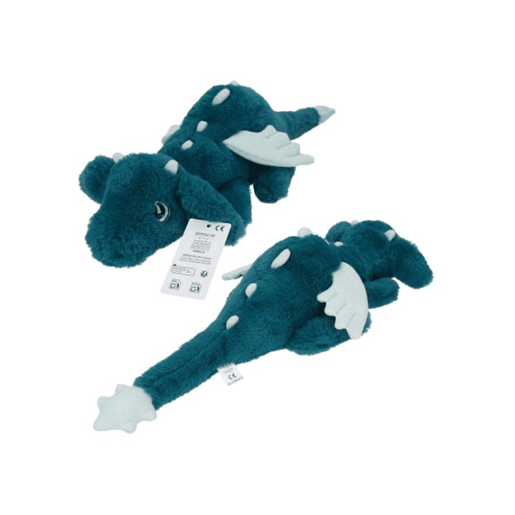 Snukis Knuffel Draak Petrol