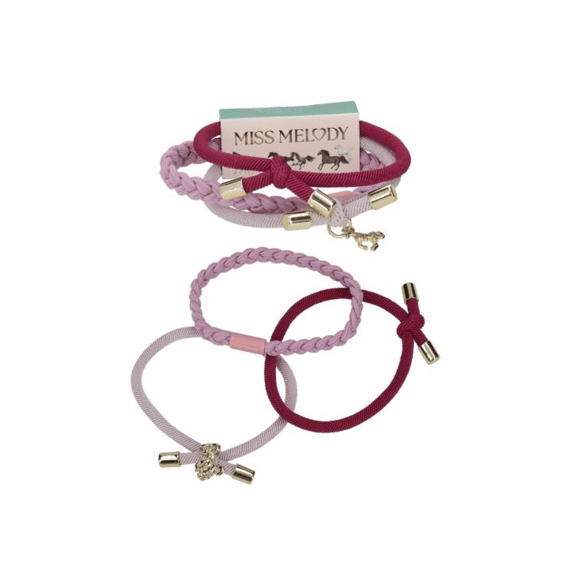 Miss Melody Haarelastiekjes Knopen En Gevlochten Assortiment