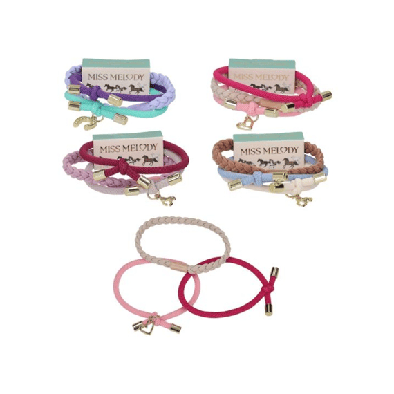 Miss Melody Haarelastiekjes Knopen En Gevlochten Assortiment