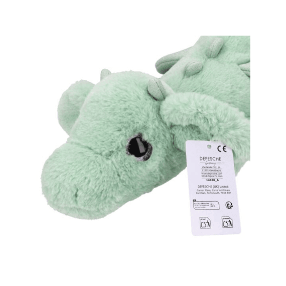 Snukis Knuffel Draak Groen 65cm