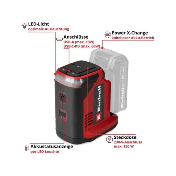 Einhell Energiestations  Tc-es 18/150/1 Power X Change