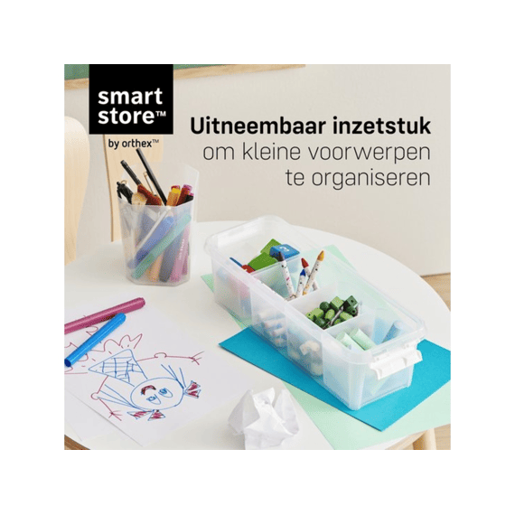 Orthex Smartstore Classic 3,5l  Box Deksel 38x14x11cm +4 Inzetbak