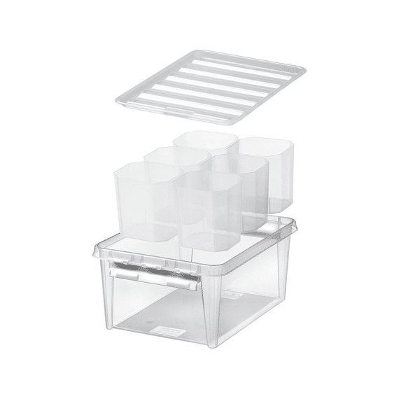Orthex Smartstore Classic 14l Box Met Deksel 40x30x19 Cm Met 6 Inzet