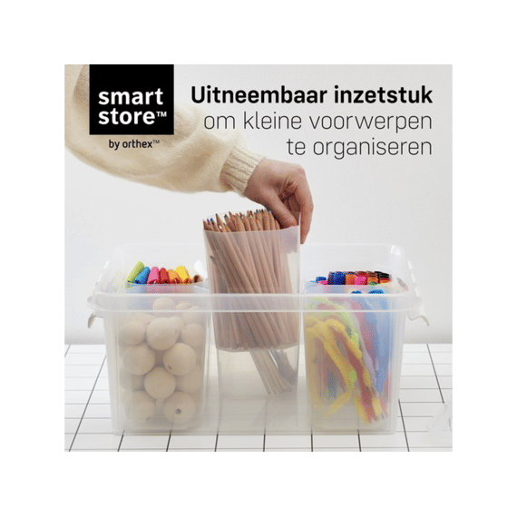 Orthex Smartstore Classic 14l Box Met Deksel 40x30x19 Cm Met 6 Inzet
