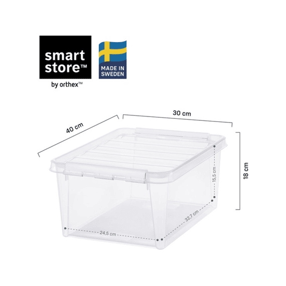 Orthex Smartstore Classic 14l Box Met Deksel 40x30x19 Cm Met 6 Inzet