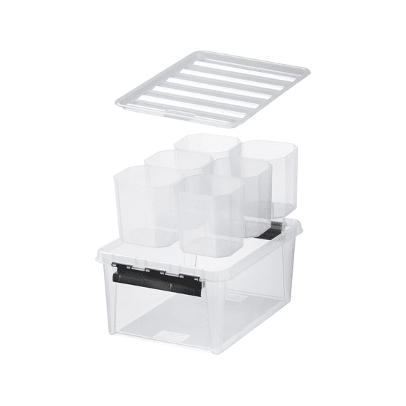 Orthex Smartstore Classic 14l Box Met Deksel 40x30x19 Cm Met 6 Inzet