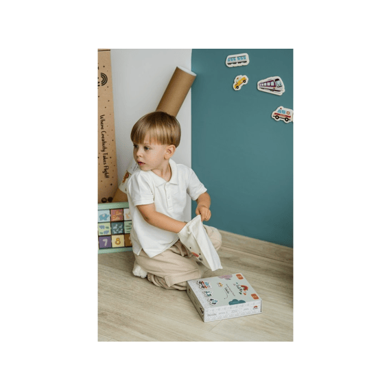 Tix&mix Magnetisch Muursticker Cyan Wave + 2 Potloden