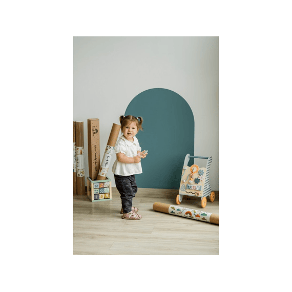 Tix&mix Magnetisch Muursticker Cyan Wave + 2 Potloden
