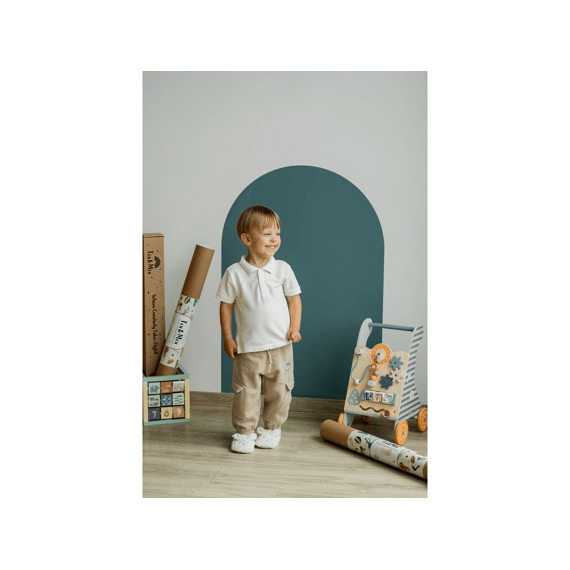 Tix&mix Magnetisch Muursticker Cyan Wave + 2 Potloden