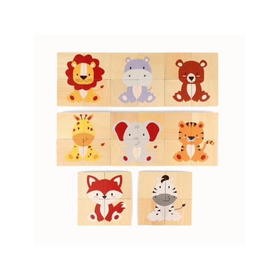 Tix&mix Magnetische Speelset Dieren En Puzzels 32 St