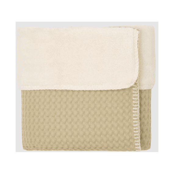 Koeka Deken Bed Oslo Wafel Teddy 100x150 Olive