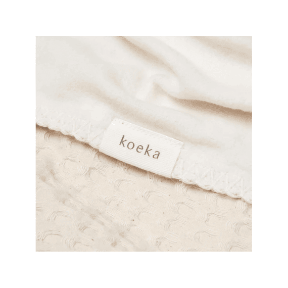 Koeka Deken Bed Amsterdam Wafel Fleece olijf 100x150 cm