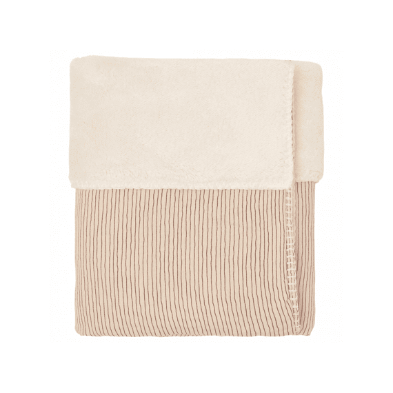 Koeka Deken Bed Whisper Teddy 100x150 cm Waves bordeaux