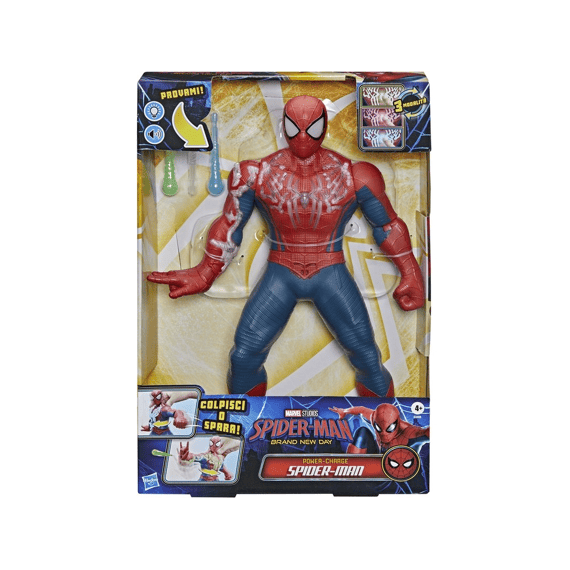 Marvel Spiderman Power Charge Actiefiguur Spiderman 30cm
