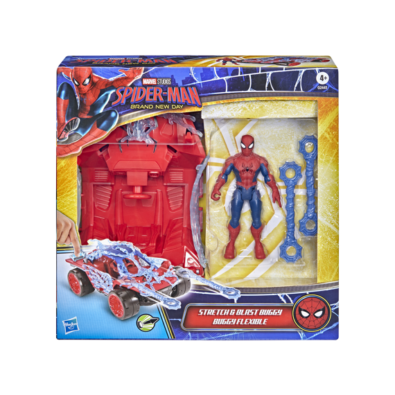 Marvel Spiderman Actionverse Stretch & Blast Buggy Voertuig