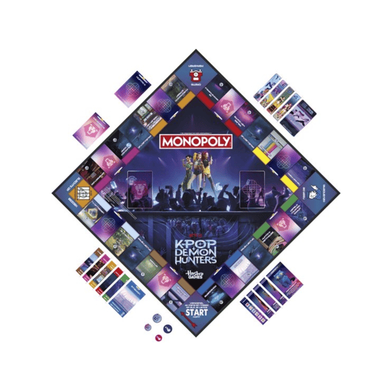 Spel Monopoly K-pop Demon Hunters