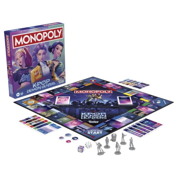Spel Monopoly K-pop Demon Hunters