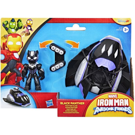 Marvel Iron Man And His Awesome Friends Actiefiguur Met Voertuig Assortiment