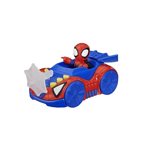 Marvel Spidey And His Amazing Friends Actiefiguur 7.6cm Met Voertuig