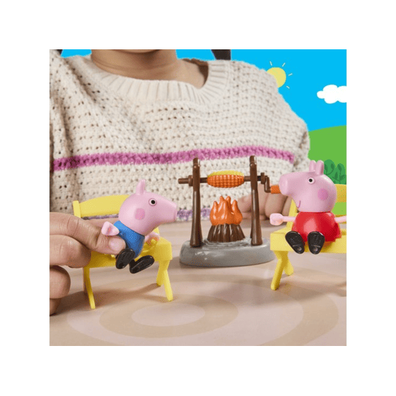 Peppa Pig Speelset Caravan Met 3 Biggetjes