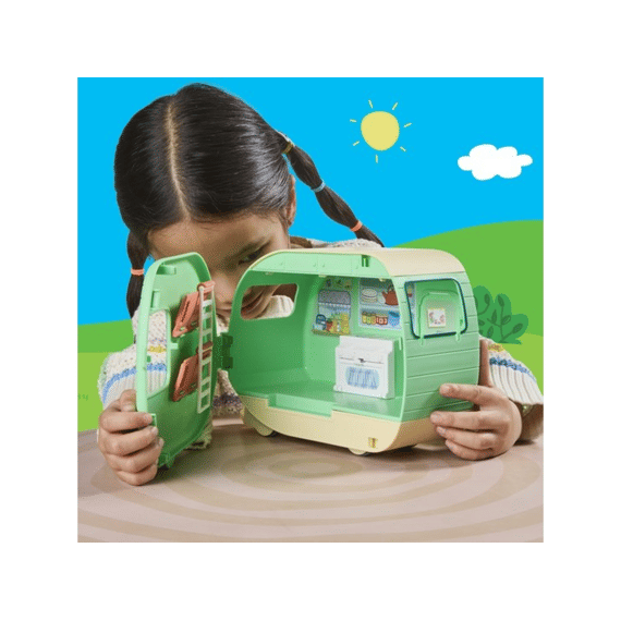 Peppa Pig Speelset Caravan Met 3 Biggetjes