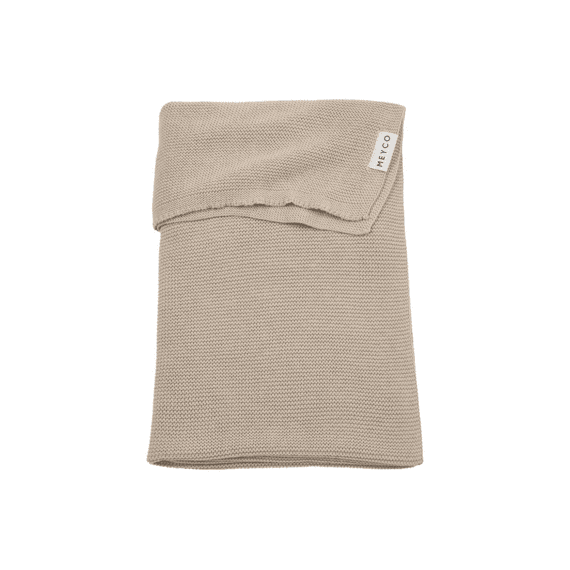 Meyco Deken Wieg 75x100 Gebreid Basic Sand