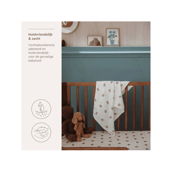 Meyco Tetradoeken 70x70 3-pack Bear