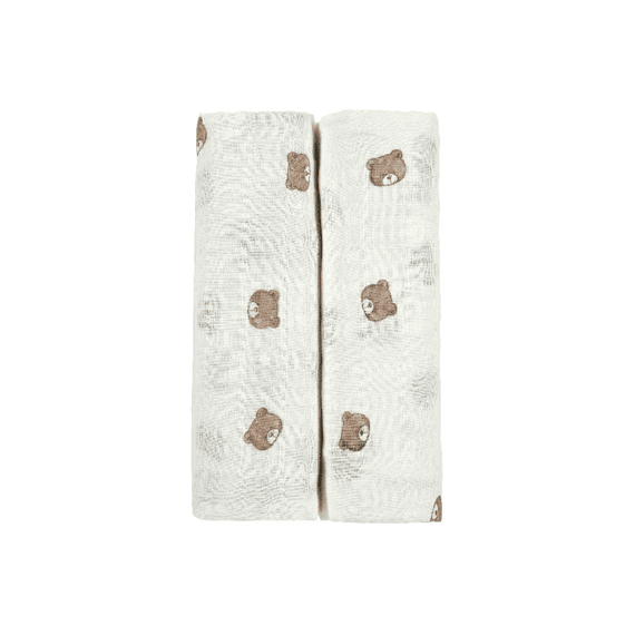 Meyco Swaddle Tetra 120x120 2-pack Bear