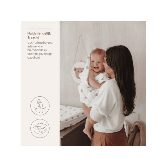 Meyco Swaddle Tetra 120x120 2-pack Bear